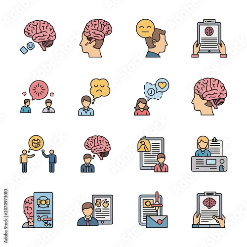 Brain and human mind concepts.