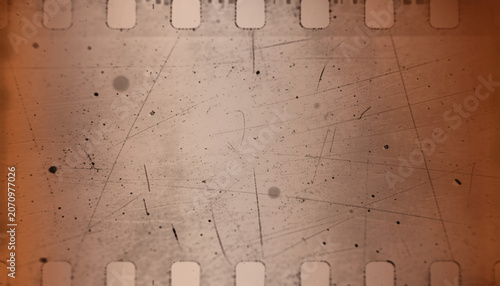 Photography Vintage film strip texture with heavy dust, scratches and grain