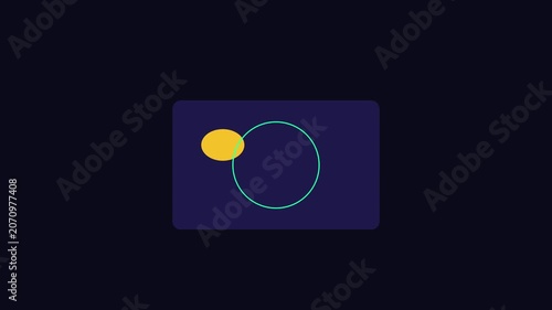 Minimalist credit card payment animation, digital finance transaction motion banking