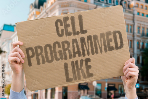 Photos "Cell programmed like" Living unit functions based on instructions