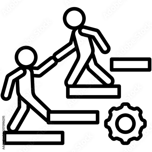 Bild auf Leinwand Onboarding Icon