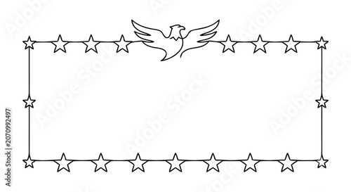 Eagle and Stars Independence Border