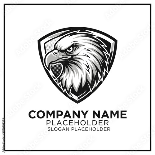 Powerful Eagle Logo Emblem