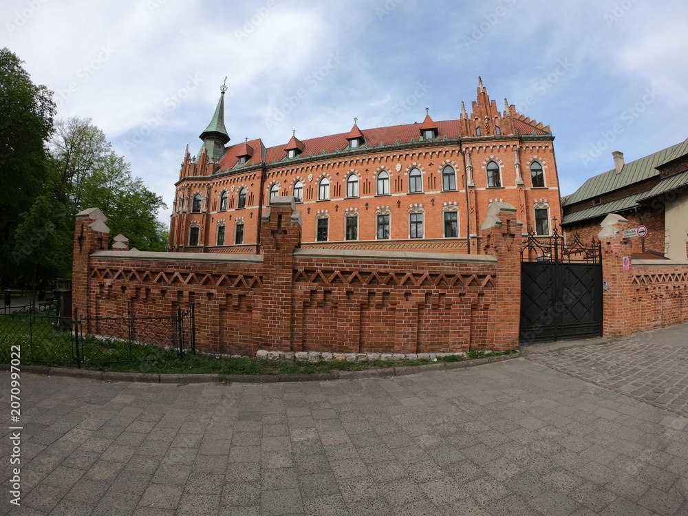 Obraz premium The Higher Spiritual Seminary of the Archdiocese of Cracow (Wyższe Seminarium Duchowne Archidiecezji Krakowskiej) in Kraków, Poland.