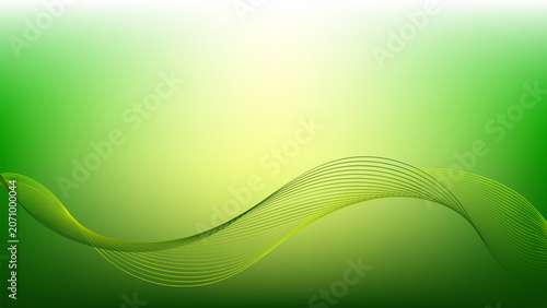 abstract green wave background
