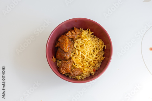 Foto Close-Up Meaty Noodles