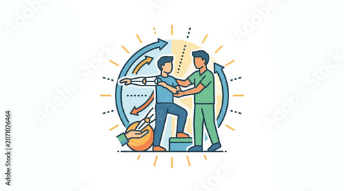 Physical Therapy Rehabilitation and Robotic Arm Assistance