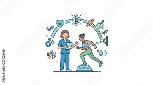 Physical Therapy Rehabilitation and Fitness Training
