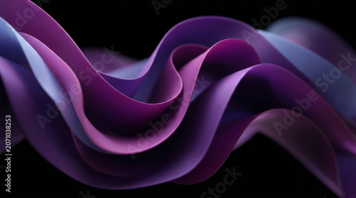 Purple wave, abstract background, wavy design, colorful ribbon