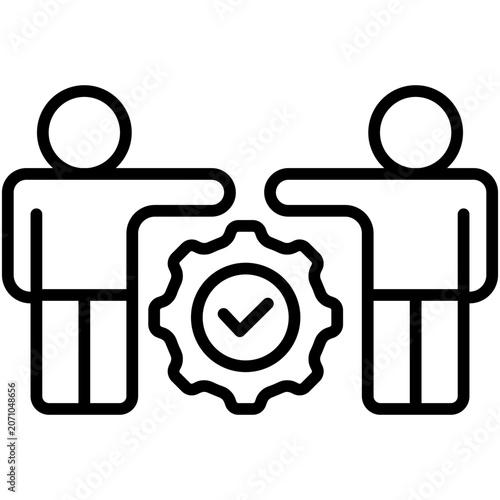 Εκτύπωση καμβά Teamwork Icon