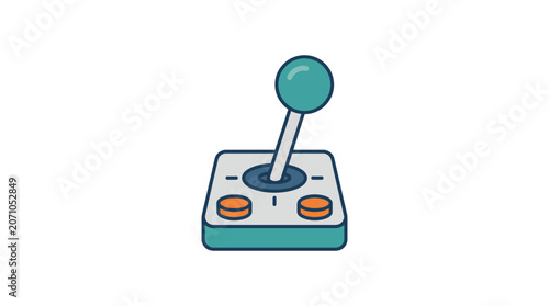 Retro Arcade Joystick Gaming Controller Icon