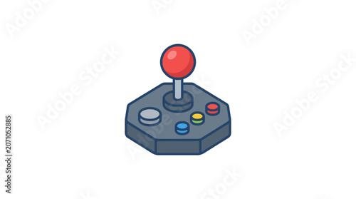Retro Gaming Joystick Icon