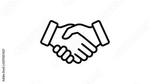 Handshake Icon: Agreement, Partnership, Trust, Collaboration, Business Deal