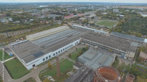 Smooth descent over factory roofs