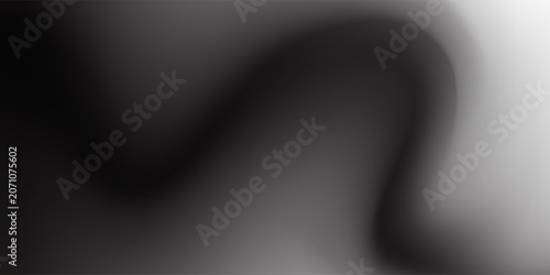 Rough gradient background, black and white gray monochrome abstract noise texture banner background design