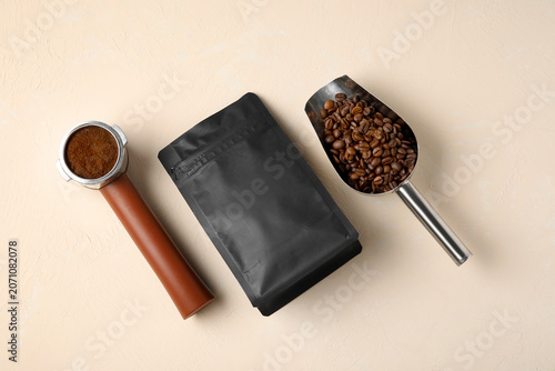 Coffee bag with portafilter...