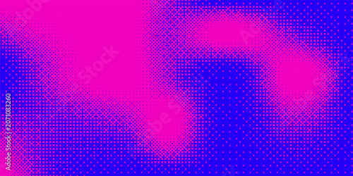 Tableau sur toile Blue pink bitmap pixel texture