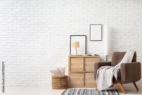 Armchair, chest of drawers ...
