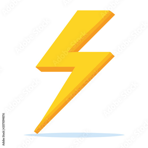 Yellow lightning bolt icon