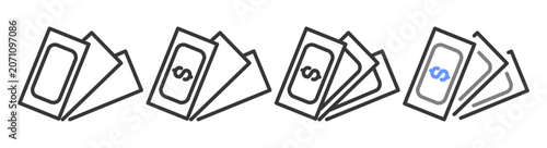 Foto The Ultimate fee Styles with Variations Line of icon set vector illustration