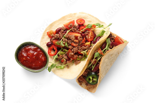 Tasty fresh tacos and bowl ...