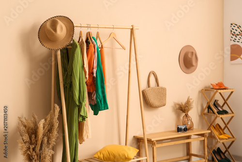 Interior of modern dressing...