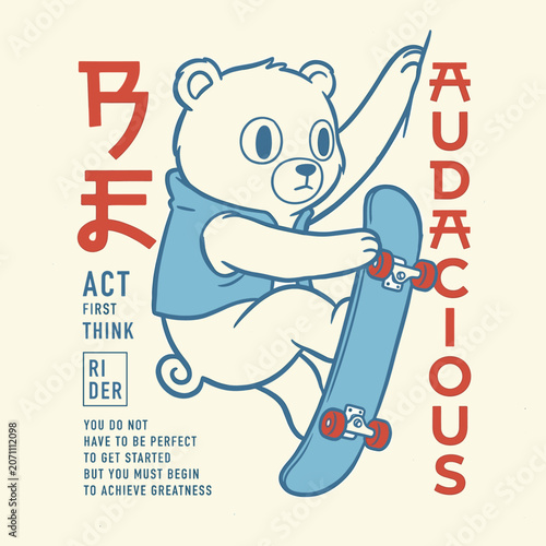 Canvas Print Be audacious and achieve greatness