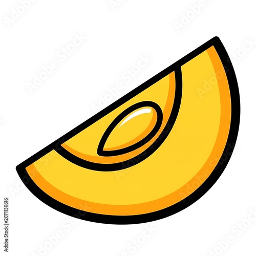 Golden yellow rubber slipper with blue sole.