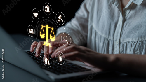 Konstfotografi Justice system ensures legal governance and fairness