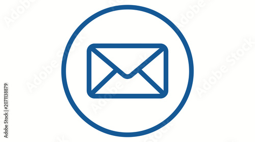 Email icon in a circle.