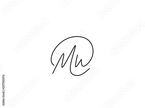 Single line letter l mw 