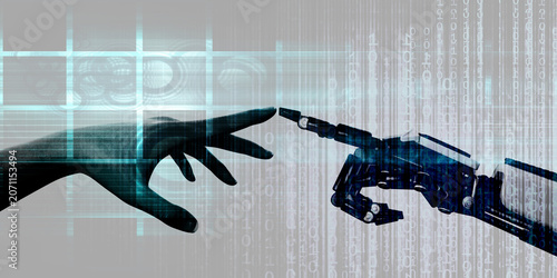 Future Technology Human Machine Cooperation Partnership Connection