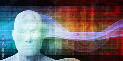 Konstfotografi Abstract Background For Future Technology Integration Systems