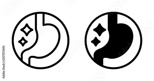 Cuadro en lienzo Aids nutrient absorption vector icon logo or illustration