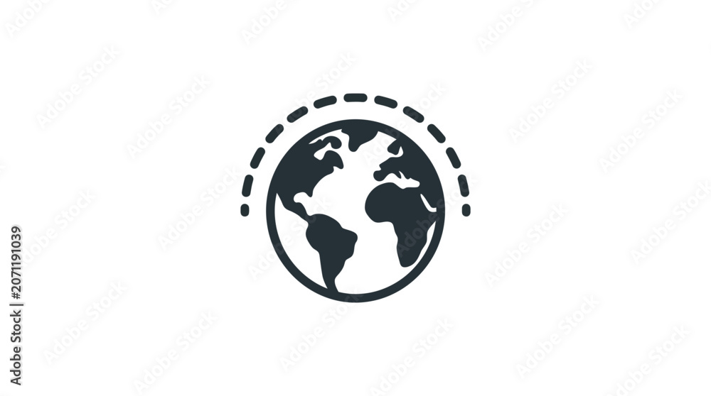 Fototapeta premium Global Communication Icon Vector