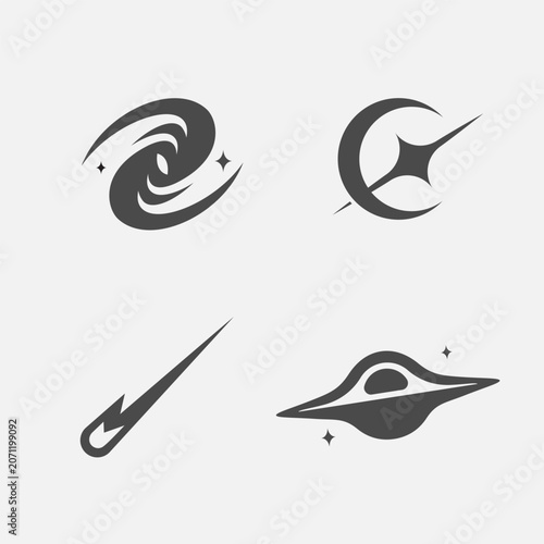 Space objects icons