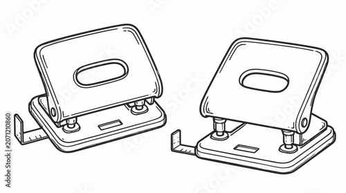 Heavy Duty Paper Hole Punch Tool for Office Use.