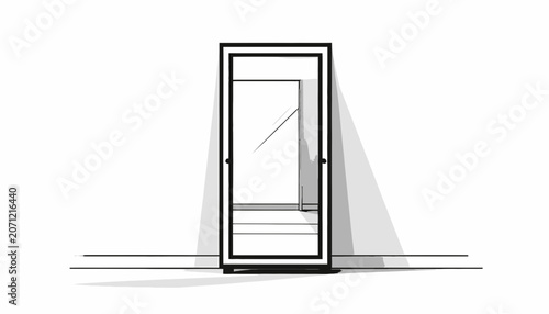 Doorway interior design element.