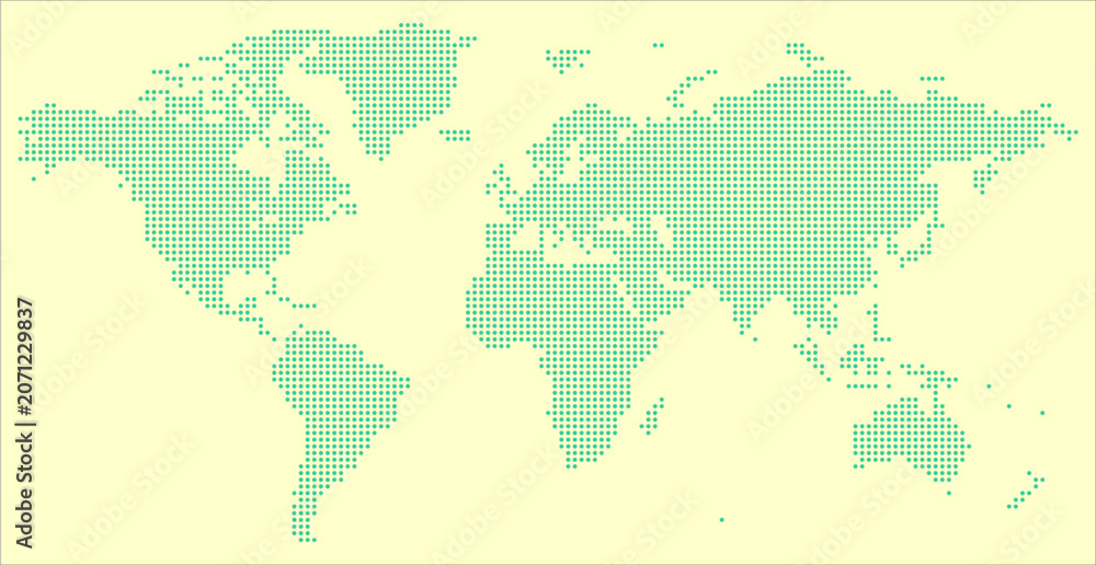 Fototapeta premium Digital Transformation Concept World Map