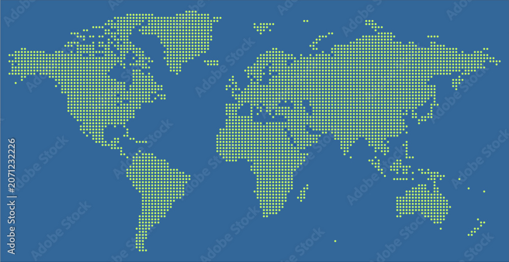 Fototapeta premium Elegant Worldwide Map with Circular Dots