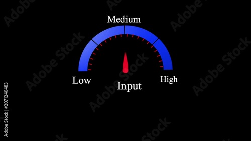 speedometer isolated on black