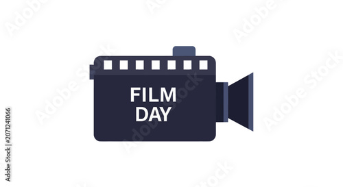 Film camera with film day text.