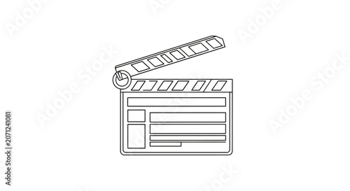 Film Clapper Board Cinema Production.