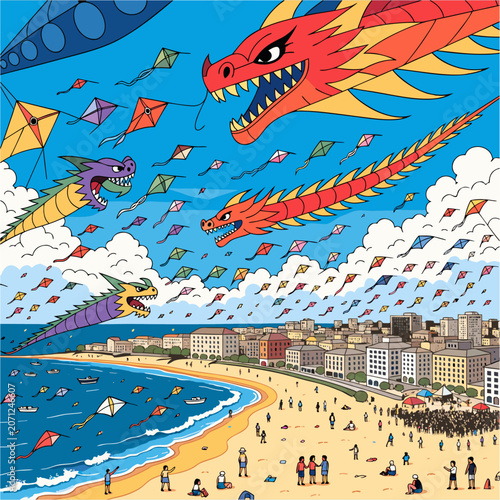 seamless pattern with fishes