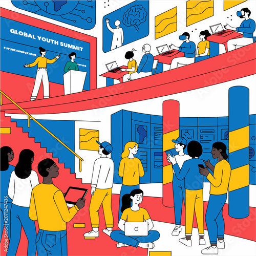 people in the city