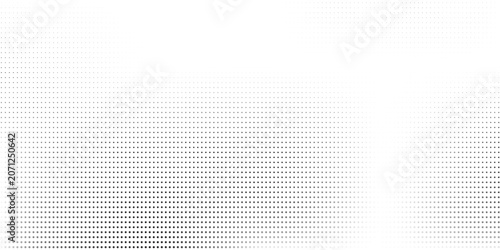Cuadro en lienzo Set of halftone dots gradient pattern texture isolated on white background