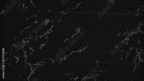 Valokuva Dark gray marble texture with irregular veining and a repeating scale like patte