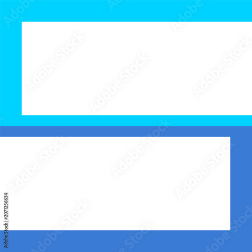 Minimalist blue geometric letter S logo symbol design isolated on white background for corporate illustration