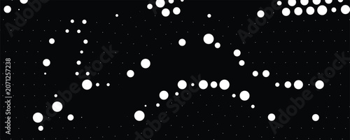 Fotografie Polka dot white seamless pattern