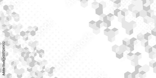 Obraz na plátně Vector colorful rectangle abstract low polygon banner triangle white and gray gradient web template design